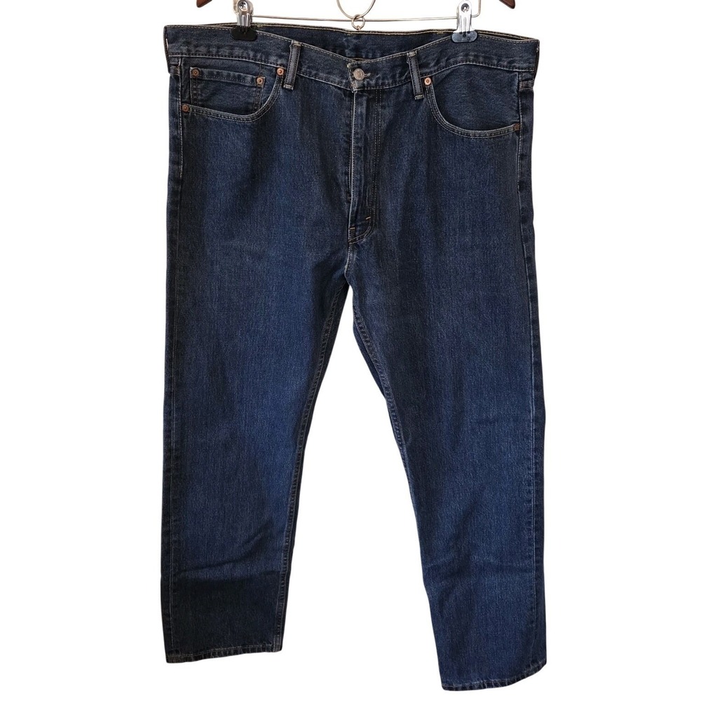 Levis 505 Jeans Mens 40x32 Blue Denim Pants Straight Fit American Classic Y2K‎